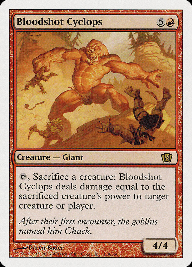 Bloodshot Cyclops [Eighth Edition] Magic: The Gathering