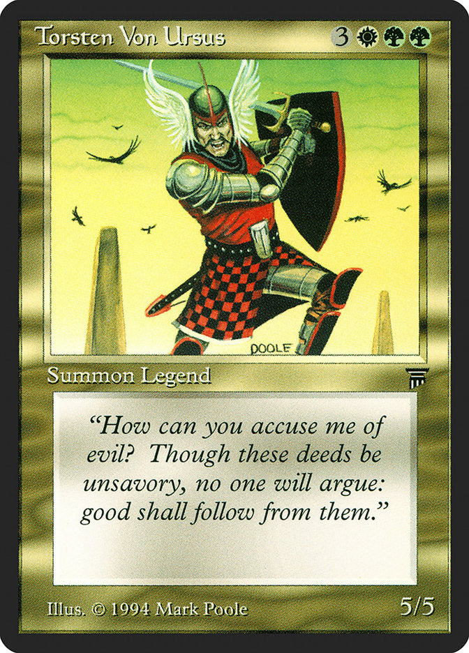 Torsten Von Ursus [Legends] Magic: The Gathering
