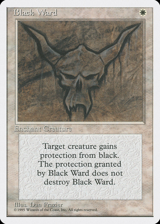 Black Ward [Fourth Edition] Magic: The Gathering
