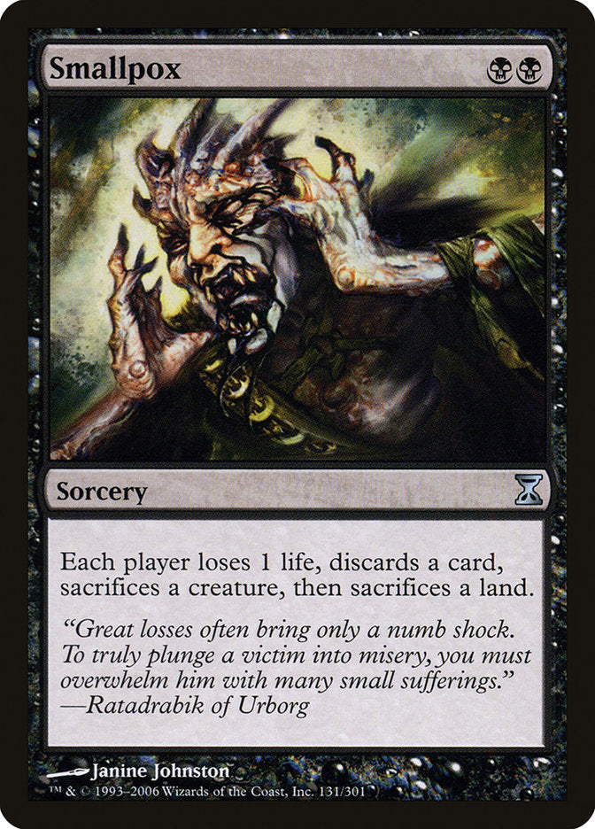 Smallpox [Time Spiral] Magic: The Gathering