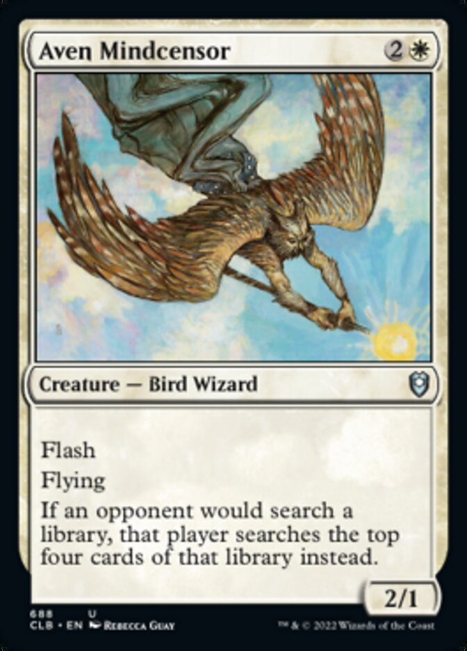 Aven Mindcensor [Commander Legends: Battle for Baldur's Gate] Magic: The Gathering