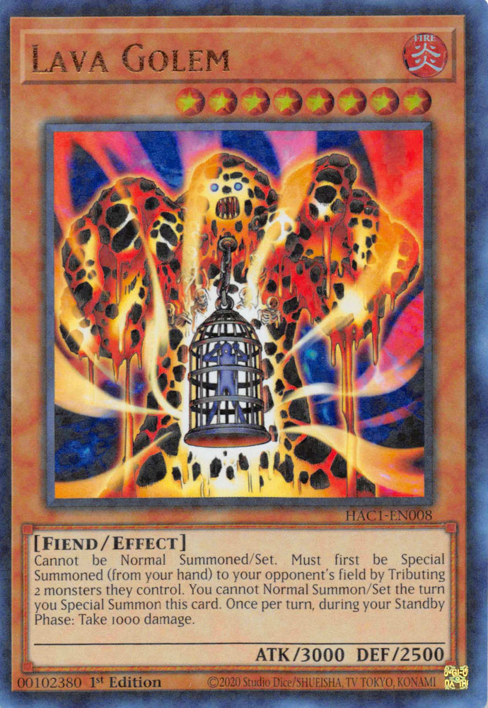 Lava Golem (Duel Terminal) [HAC1-EN008] Parallel Rare Yu-Gi-Oh!