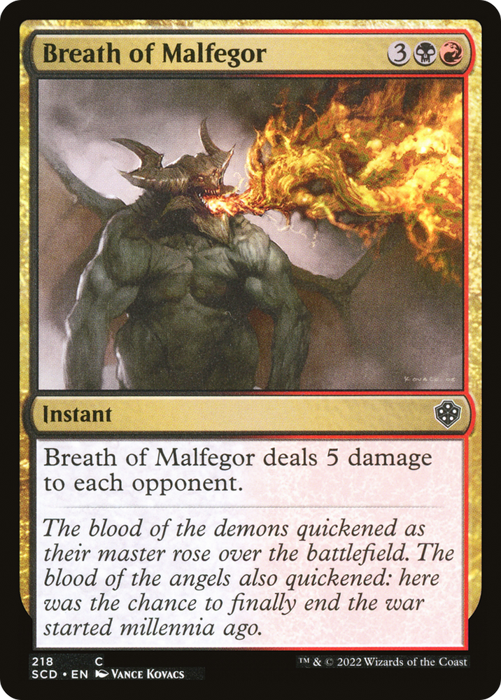 Breath of Malfegor [Starter Commander Decks] Magic: The Gathering