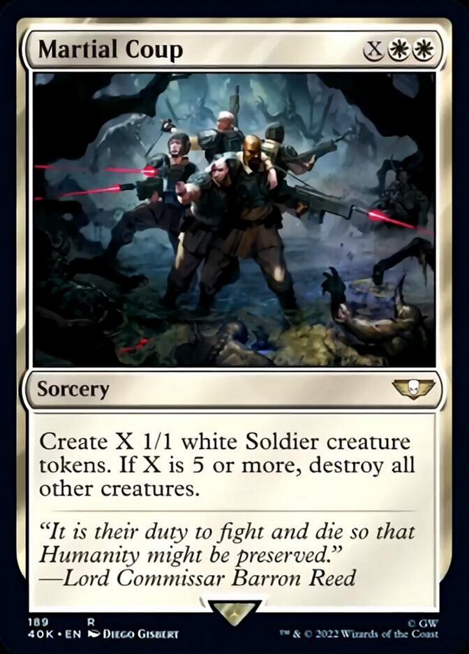 Martial Coup (Surge Foil) [Warhammer 40,000] Magic: The Gathering