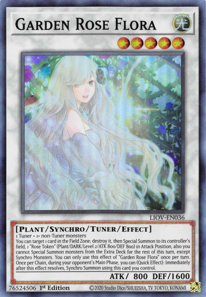 Garden Rose Flora [LIOV-EN036] Super Rare Yu-Gi-Oh!