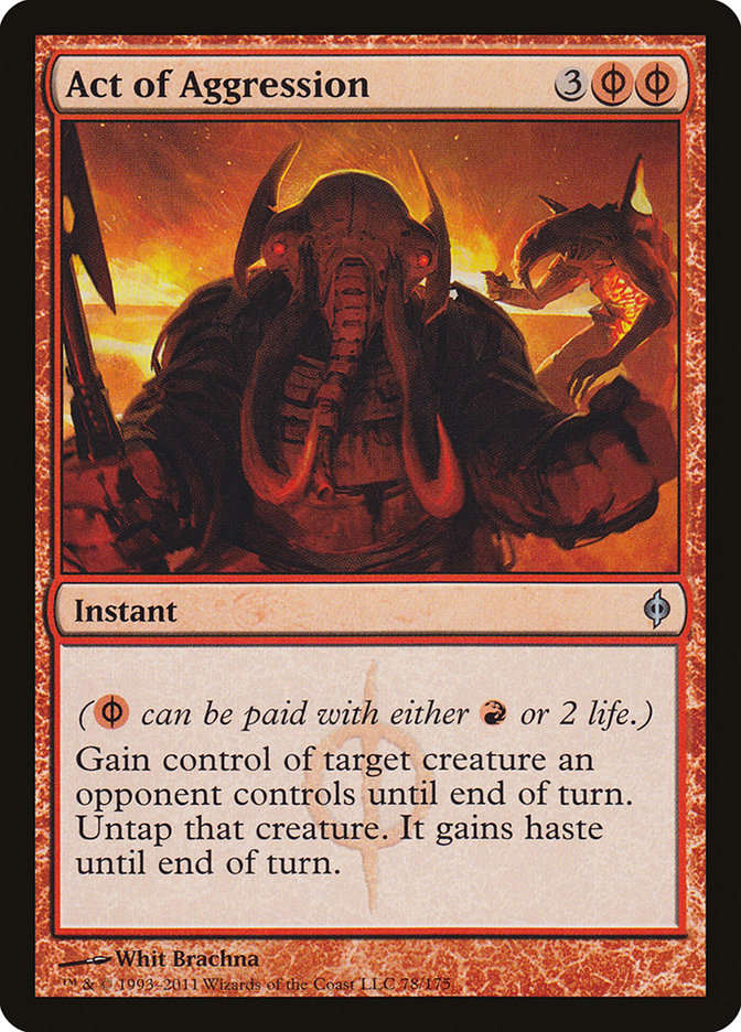 Act of Aggression [New Phyrexia] Magic: The Gathering
