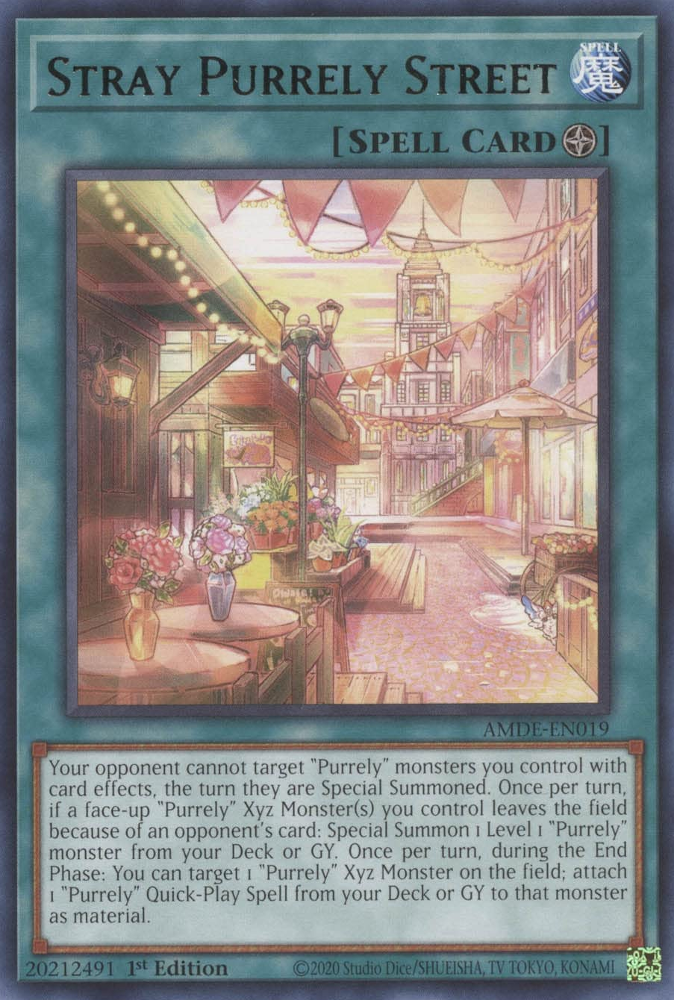 Stray Purrely Street [AMDE-EN019] Rare Yu-Gi-Oh!