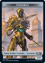Construct // Soldier Double-Sided Token [Core Set 2021 Tokens] Magic: The Gathering
