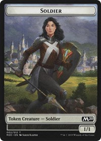 Soldier // Zombie Double-Sided Token [Game Night 2019 Tokens] Magic: The Gathering