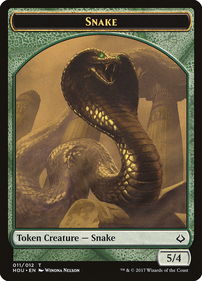 Snake Token [Hour of Devastation Tokens] Magic: The Gathering