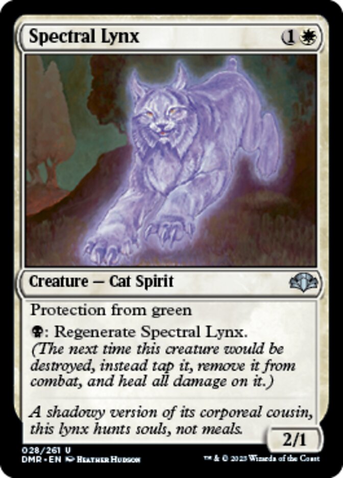 Spectral Lynx [Dominaria Remastered] Magic: The Gathering