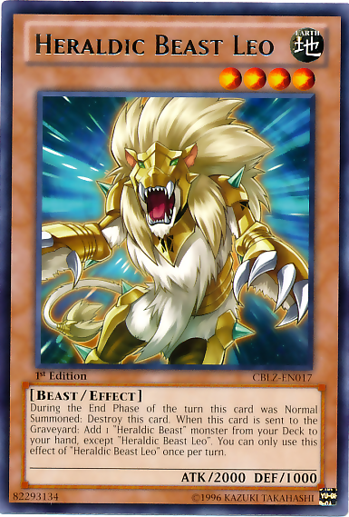 Heraldic Beast Leo [CBLZ-EN017] Rare Yu-Gi-Oh!