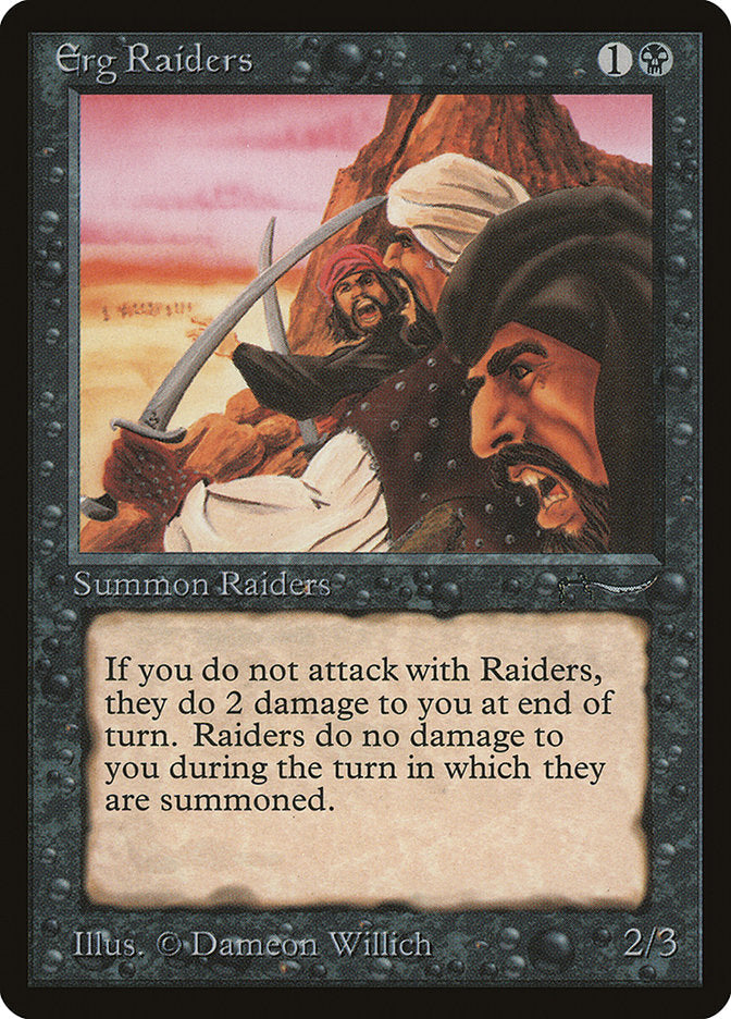 Erg Raiders (Light Mana Cost) [Arabian Nights] Magic: The Gathering