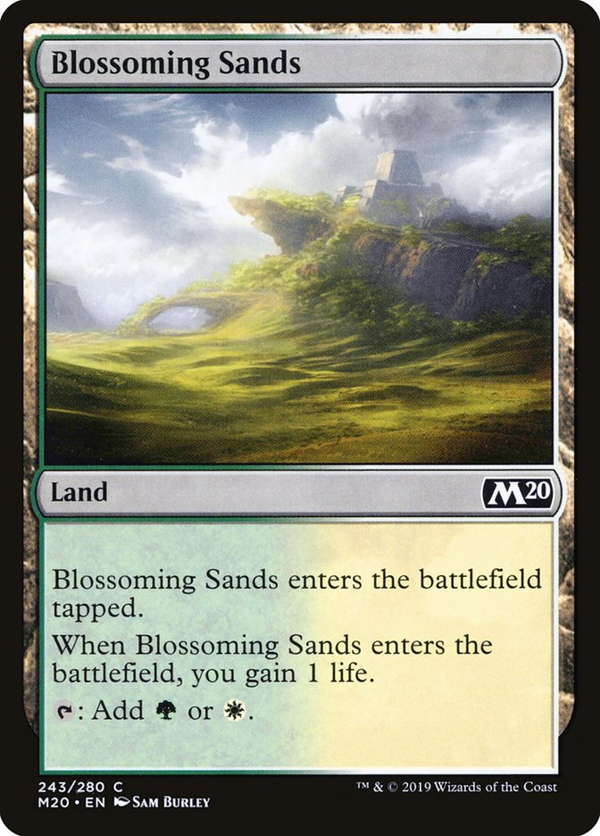Blossoming Sands [Core Set 2020] Magic: The Gathering