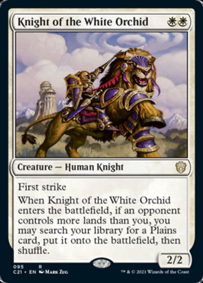 Knight of the White Orchid [Commander 2021] Magic: The Gathering