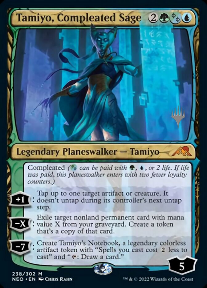 Tamiyo, Compleated Sage (Promo Pack) [Kamigawa: Neon Dynasty Promos] Magic: The Gathering