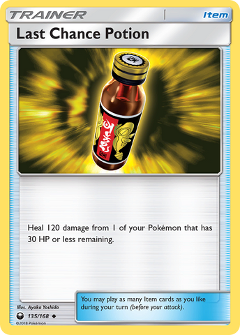 Last Chance Potion (135/168) [Sun & Moon: Celestial Storm] Pokémon