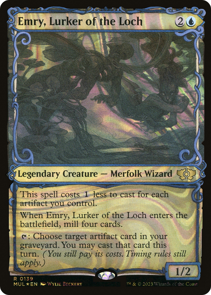 Emry, Lurker of the Loch (Halo Foil) [Multiverse Legends] Magic: The Gathering