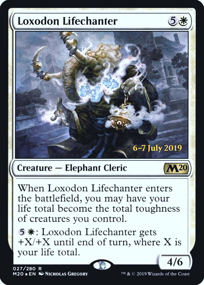 Loxodon Lifechanter [Core Set 2020 Prerelease Promos] Magic: The Gathering
