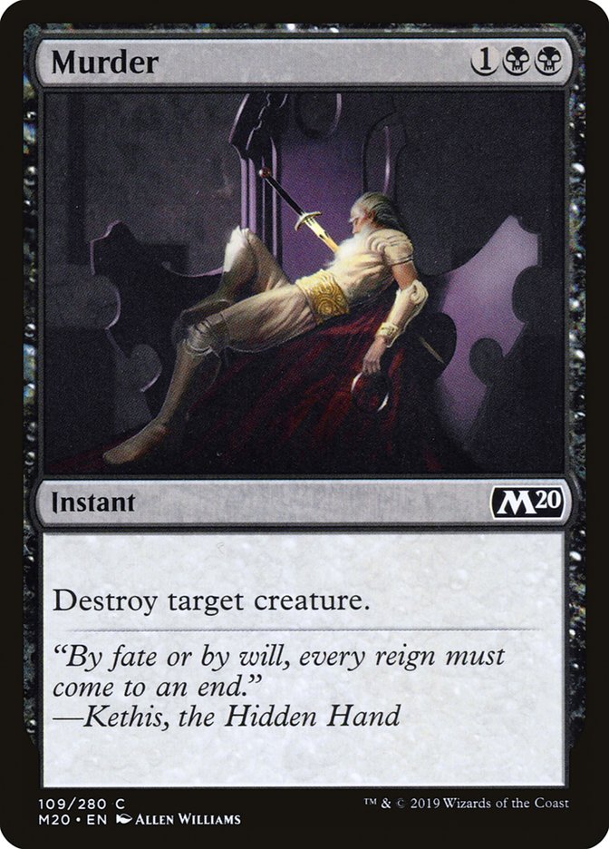 Murder [Core Set 2020] Magic: The Gathering