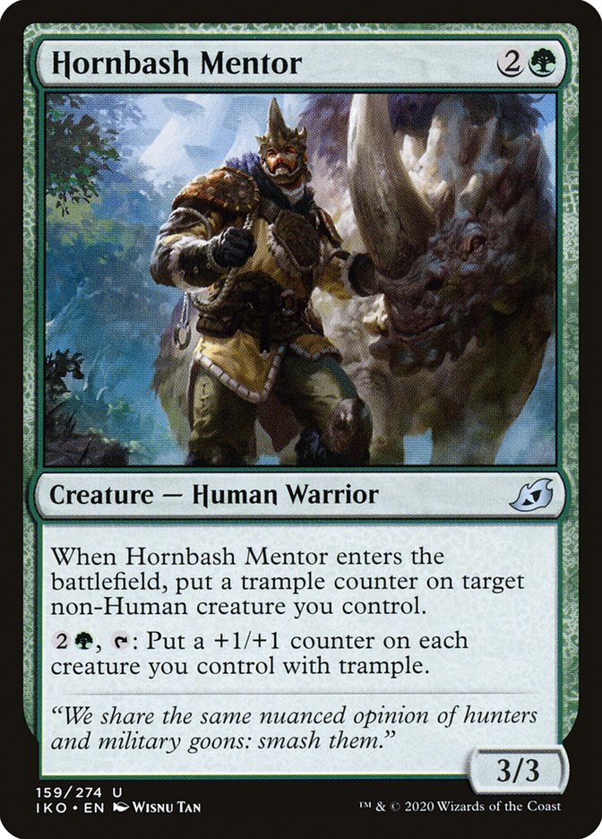 Hornbash Mentor [Ikoria: Lair of Behemoths] Magic: The Gathering
