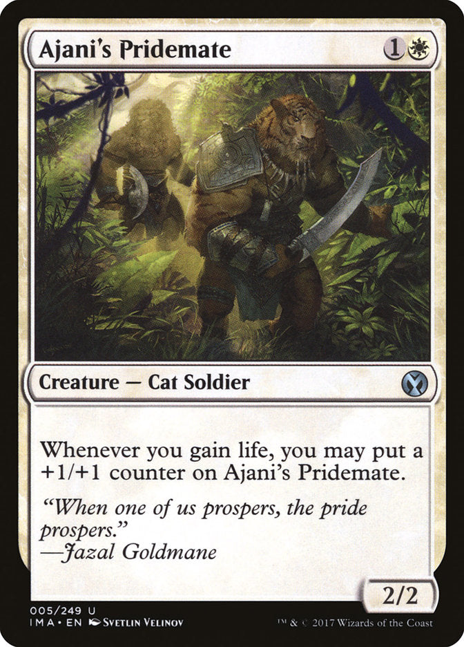 Ajani's Pridemate [Iconic Masters] Magic: The Gathering