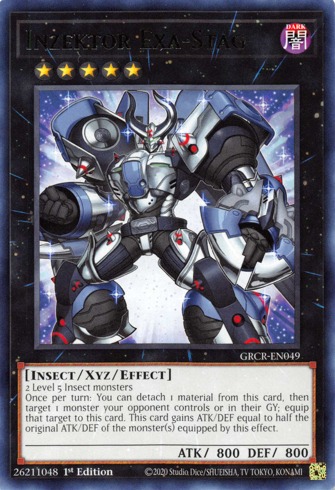 Inzektor Exa-Stag [GRCR-EN049] Rare Yu-Gi-Oh!