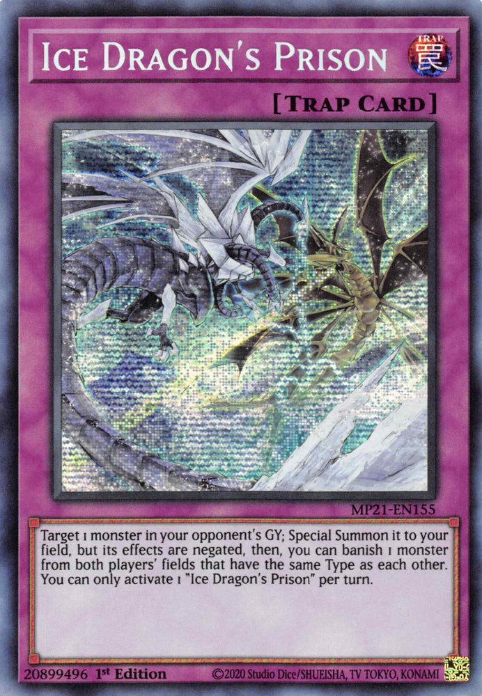 Ice Dragon's Prison [MP21-EN155] Prismatic Secret Rare Yu-Gi-Oh!