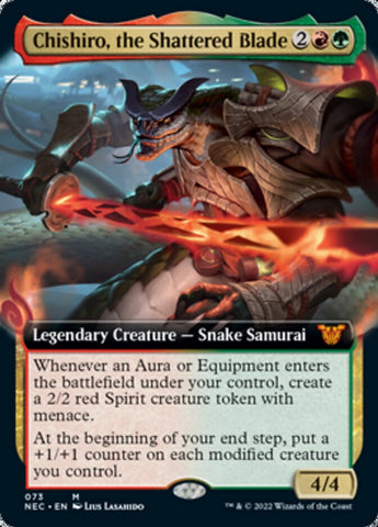 Chishiro, the Shattered Blade (Extended Art) [Kamigawa: Neon Dynasty Commander] Magic: The Gathering