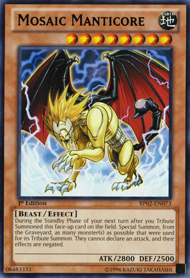 Mosaic Manticore [BP02-EN073] Rare Yu-Gi-Oh!