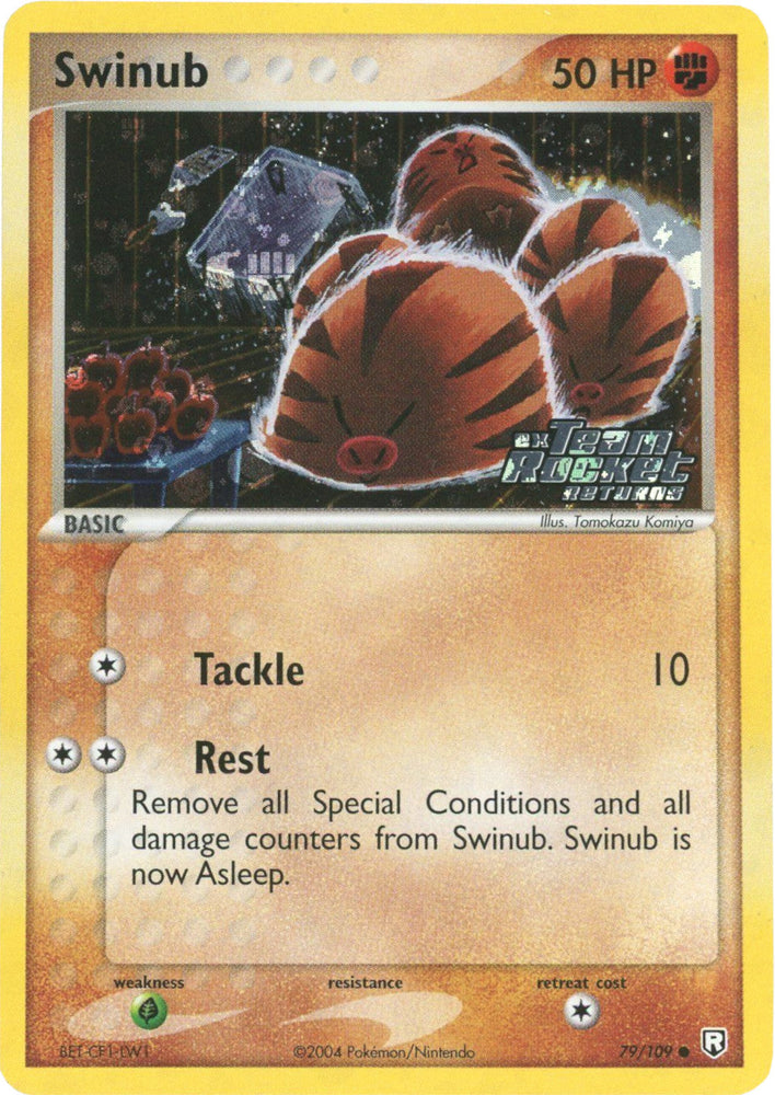 Swinub (79/109) (Stamped) [EX: Team Rocket Returns] Pokémon