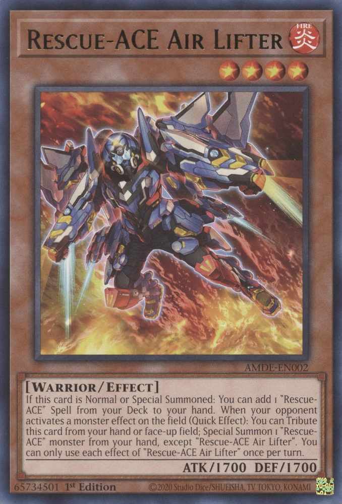Rescue-ACE Air Lifter [AMDE-EN002] Rare Yu-Gi-Oh!