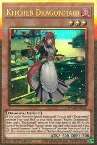 Kitchen Dragonmaid [MAGO-EN022] Gold Rare Yu-Gi-Oh!