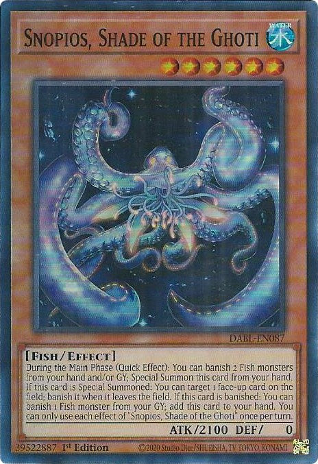 Snopios, Shade of the Ghoti [DABL-EN087] Super Rare Yu-Gi-Oh!