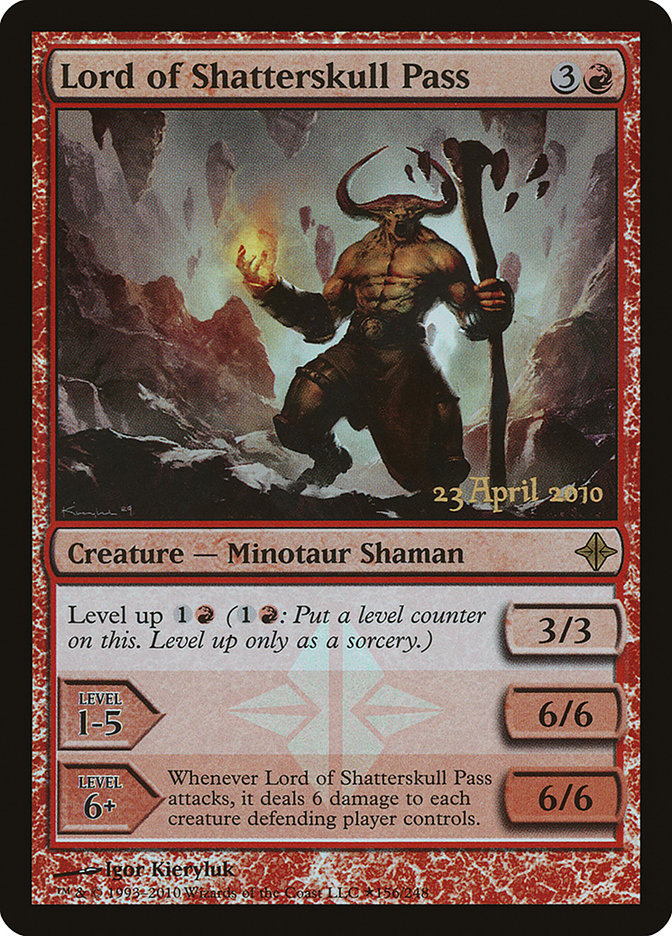 Lord of Shatterskull Pass [Rise of the Eldrazi Prerelease Promos] Magic: The Gathering