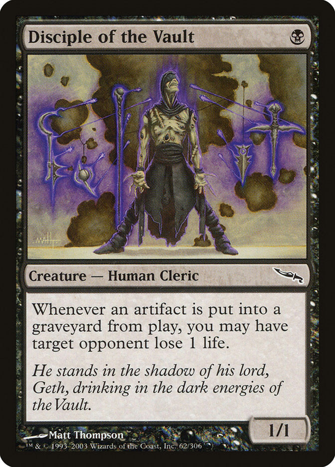 Disciple of the Vault [Mirrodin] Magic: The Gathering