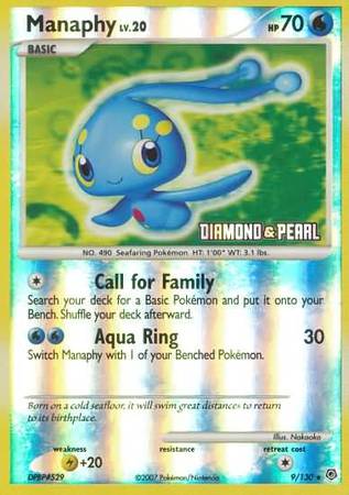 Manaphy (9/130) [Burger King Promos: 2008 Collection] Pokémon