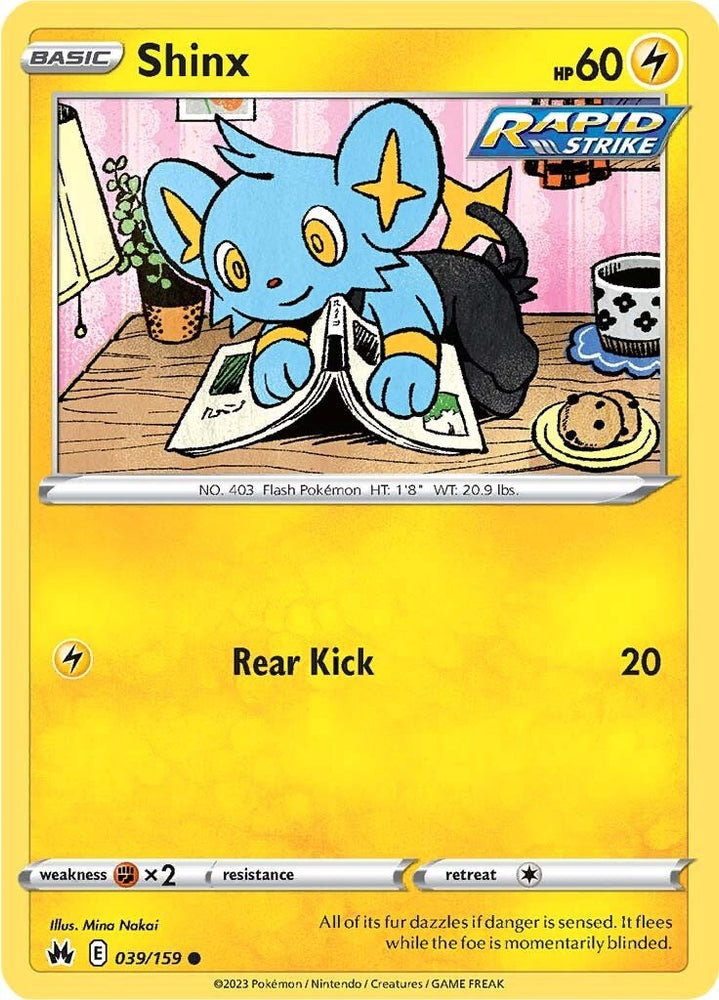 Shinx (039/159) (39) [Sword & Shield: Crown Zenith] Pokémon