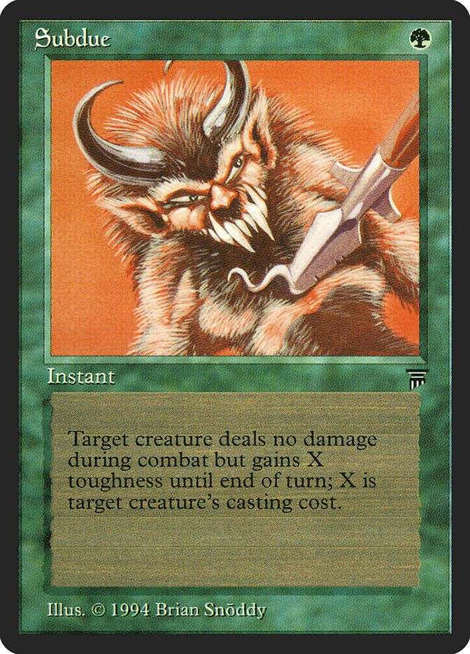 Subdue [Legends] Magic: The Gathering