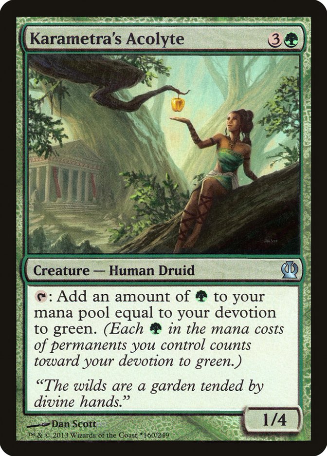 Karametra's Acolyte (Gift Box) [Theros Promos] Magic: The Gathering