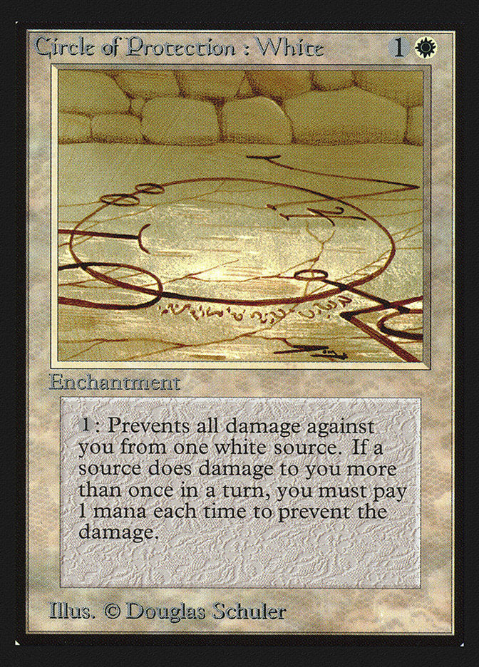 Circle of Protection: White [International Collectors' Edition] Magic: The Gathering