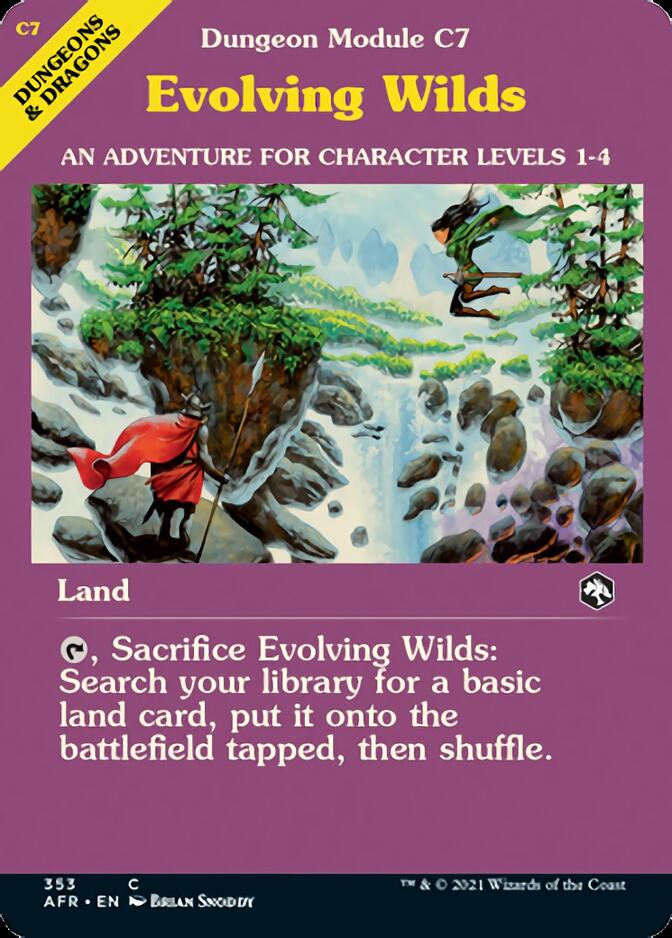 Evolving Wilds (Dungeon Module) [Dungeons & Dragons: Adventures in the Forgotten Realms] Magic: The Gathering