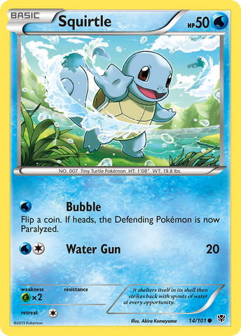 Squirtle (14/101) [Black & White: Plasma Blast] Pokémon
