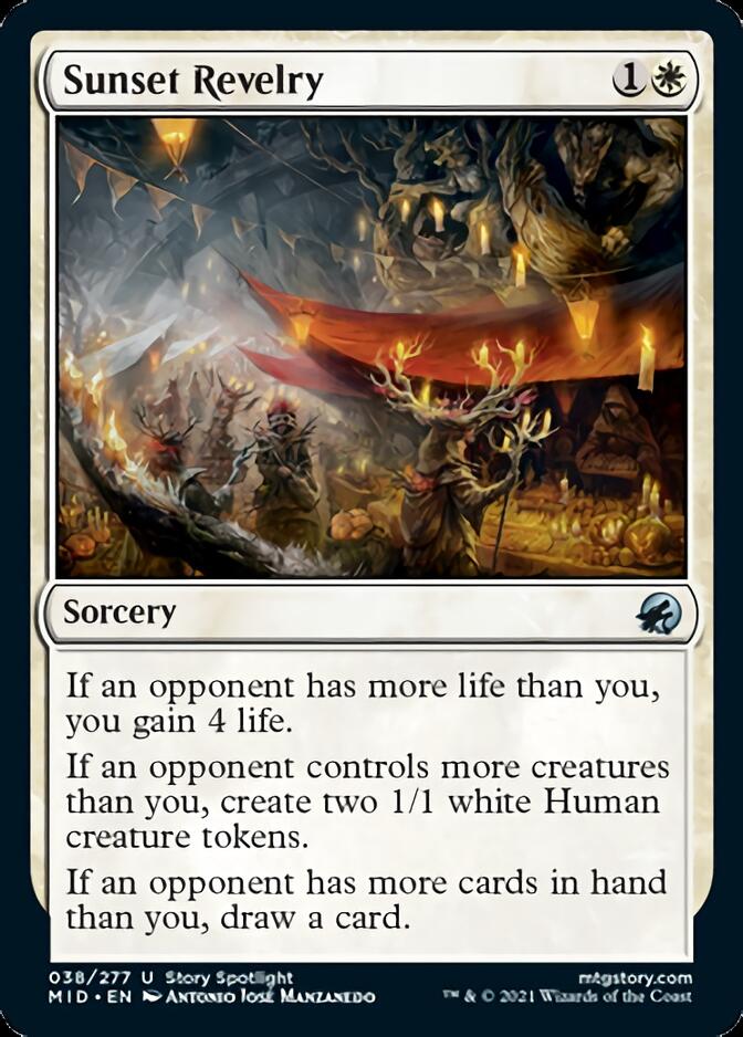 Sunset Revelry [Innistrad: Midnight Hunt] Magic: The Gathering
