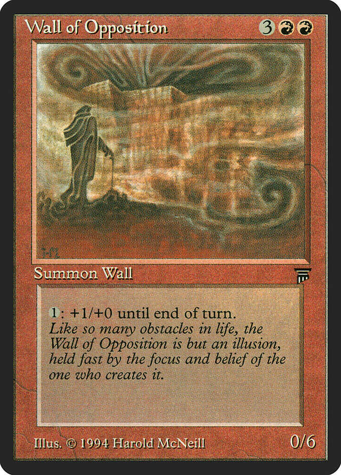 Wall of Opposition [Legends] Magic: The Gathering