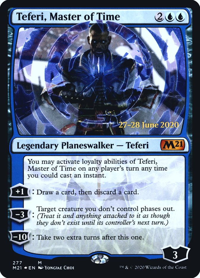 Teferi, Master of Time (275) [Core Set 2021 Prerelease Promos] Magic: The Gathering