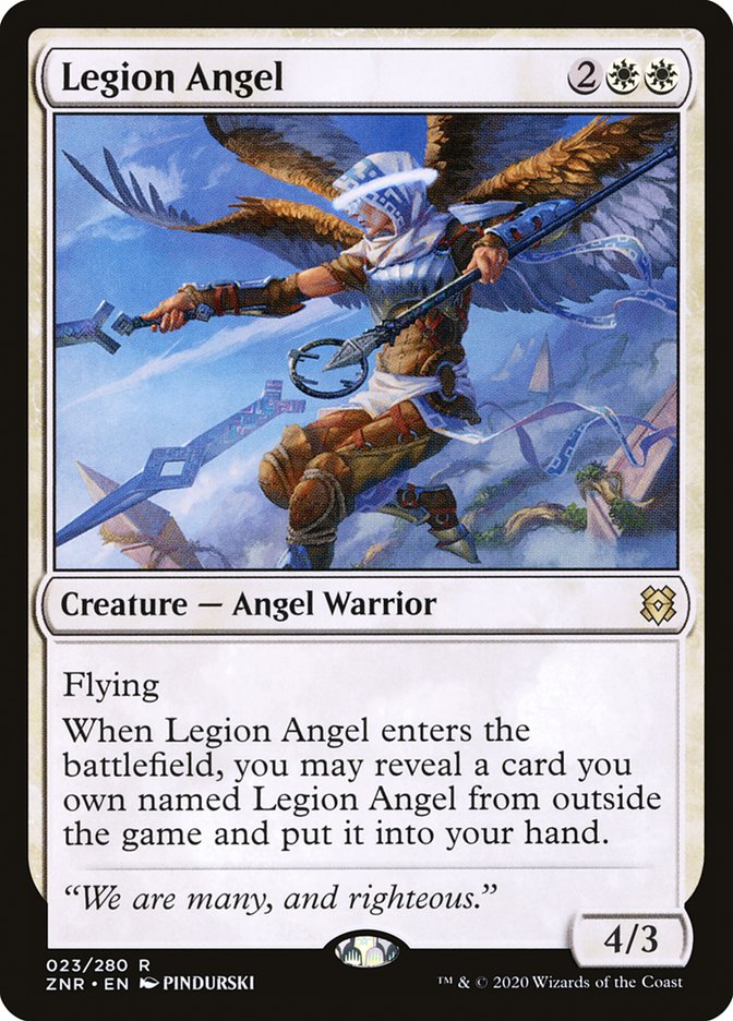 Legion Angel [Zendikar Rising] Magic: The Gathering