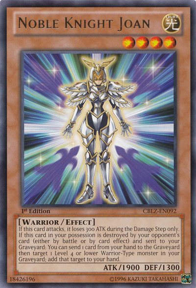Noble Knight Joan [CBLZ-EN092] Rare Yu-Gi-Oh!