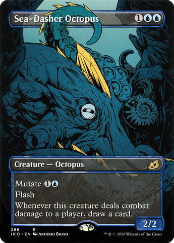 Sea-Dasher Octopus (Showcase) [Ikoria: Lair of Behemoths] Magic: The Gathering