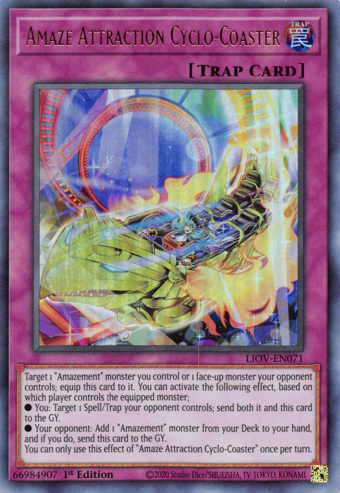 Amaze Attraction Cyclo-Coaster [LIOV-EN071] Ultra Rare Yu-Gi-Oh!